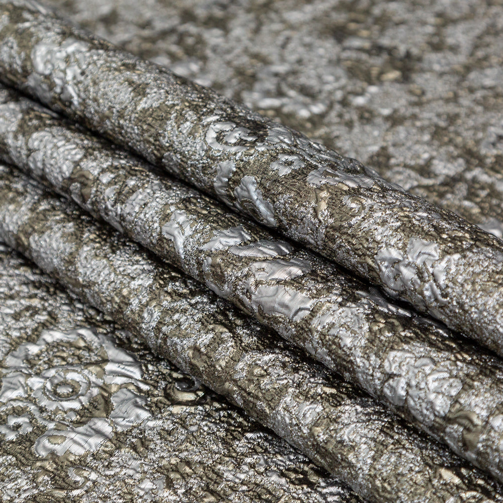 Silver and Pale Gold Luxury Metallic Brocade - Joann Fabrics