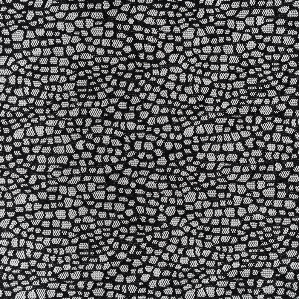 Nylon Raschel Mesh Lace - Black Bark Texture - Joann Fabrics