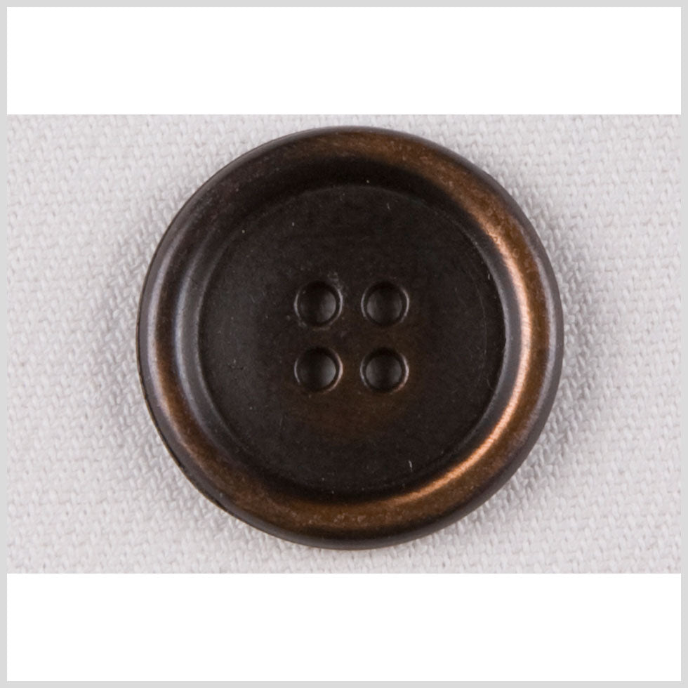 Metal 4-Hole Button - 40L/25.5mm - Copper Rolled Rim - Joann Fabrics