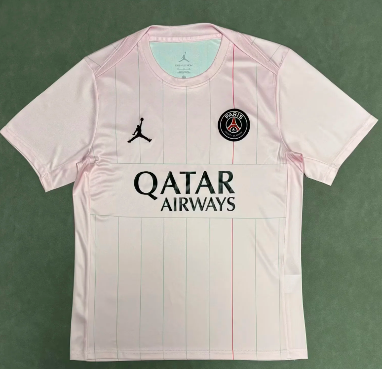 2025/2026 Psg Paris Saint-Germain Training Suit Pink Football Jersey 1:1 Thai quality