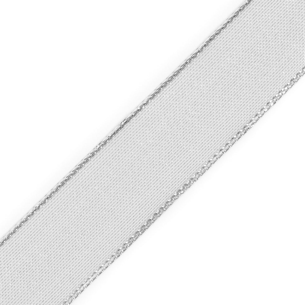 Silver Wire-Edge Ribbon - 1