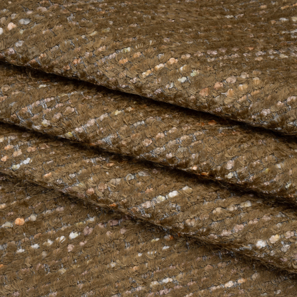 Recycled Olefin and Acrylic Upholstery Boucle and Chenille Tweed - Pebble Stripes - Virginia Collection - Joann Fabrics