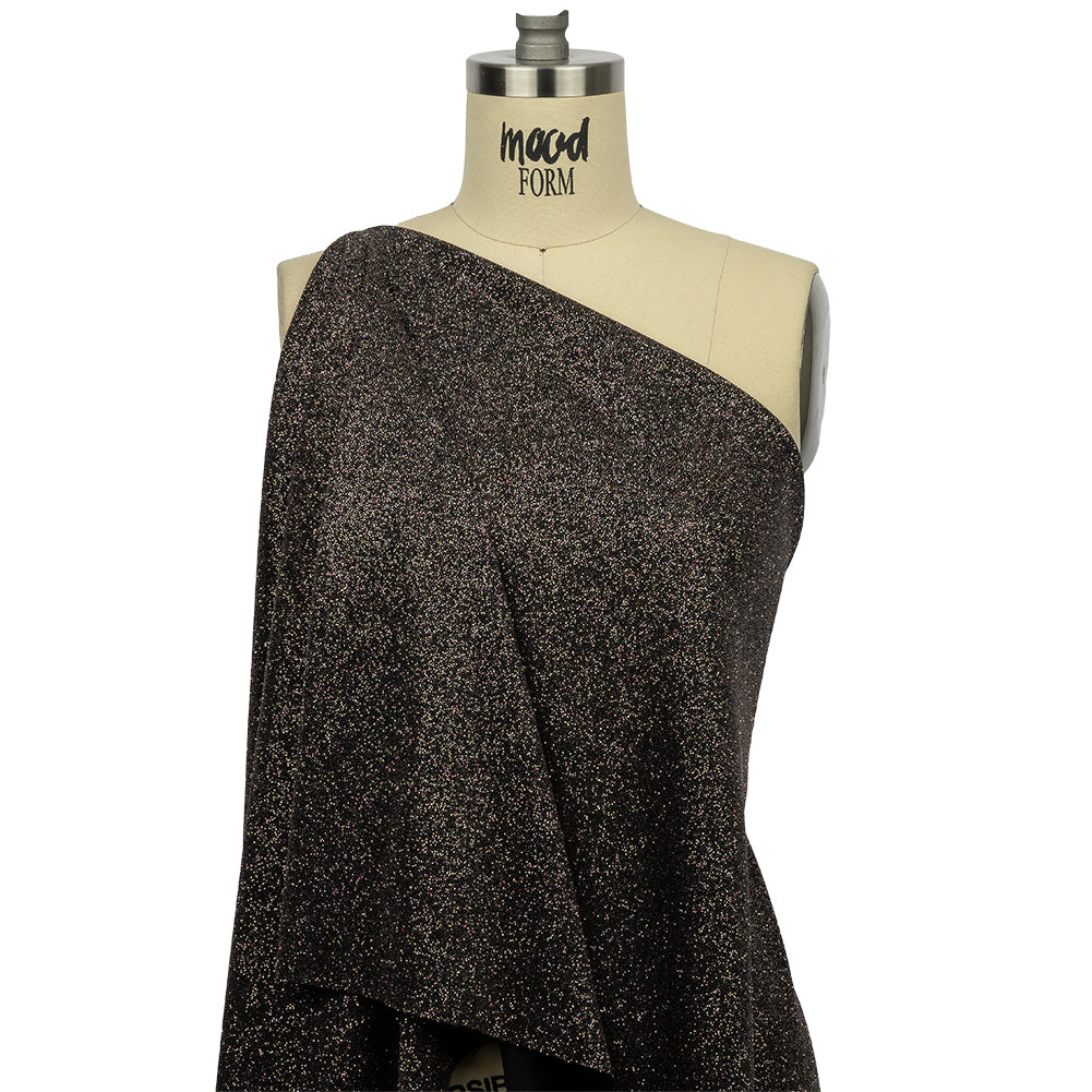 Nylon Knit with All-Over Glitter - Black - Sun Streams Collection - Joann Fabrics
