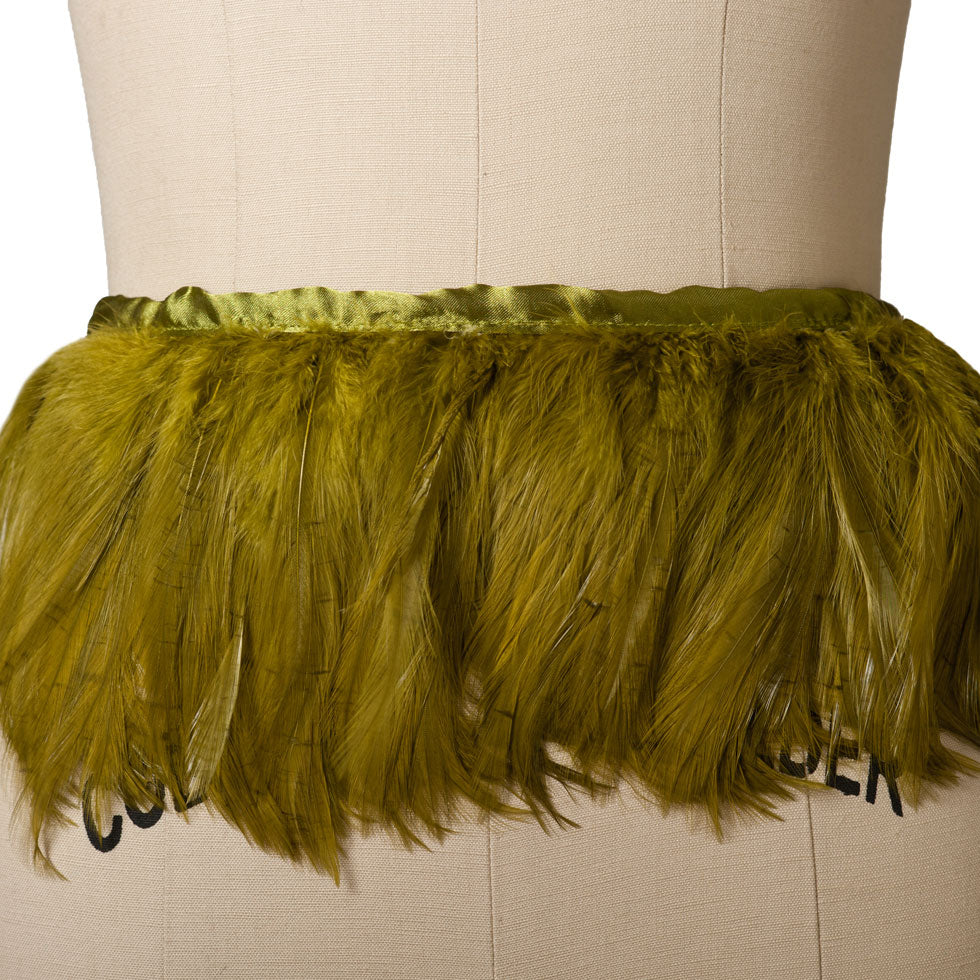 Olive Feather Fringe 3