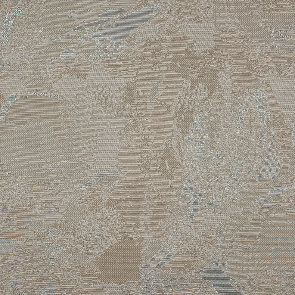 Metallic Silver/Cream Abstract Jacquard/Brocade - Joann Fabrics