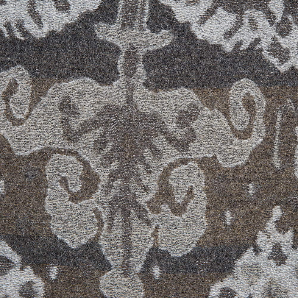 Gray Tribal Damask Wool Woven - Joann Fabrics