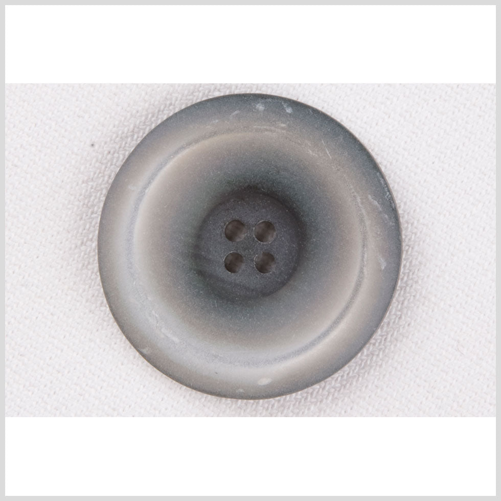Plastic 4-Hole Button - 44L/28mm - Light Gray Speckled with Engraved Ring - Joann Fabrics