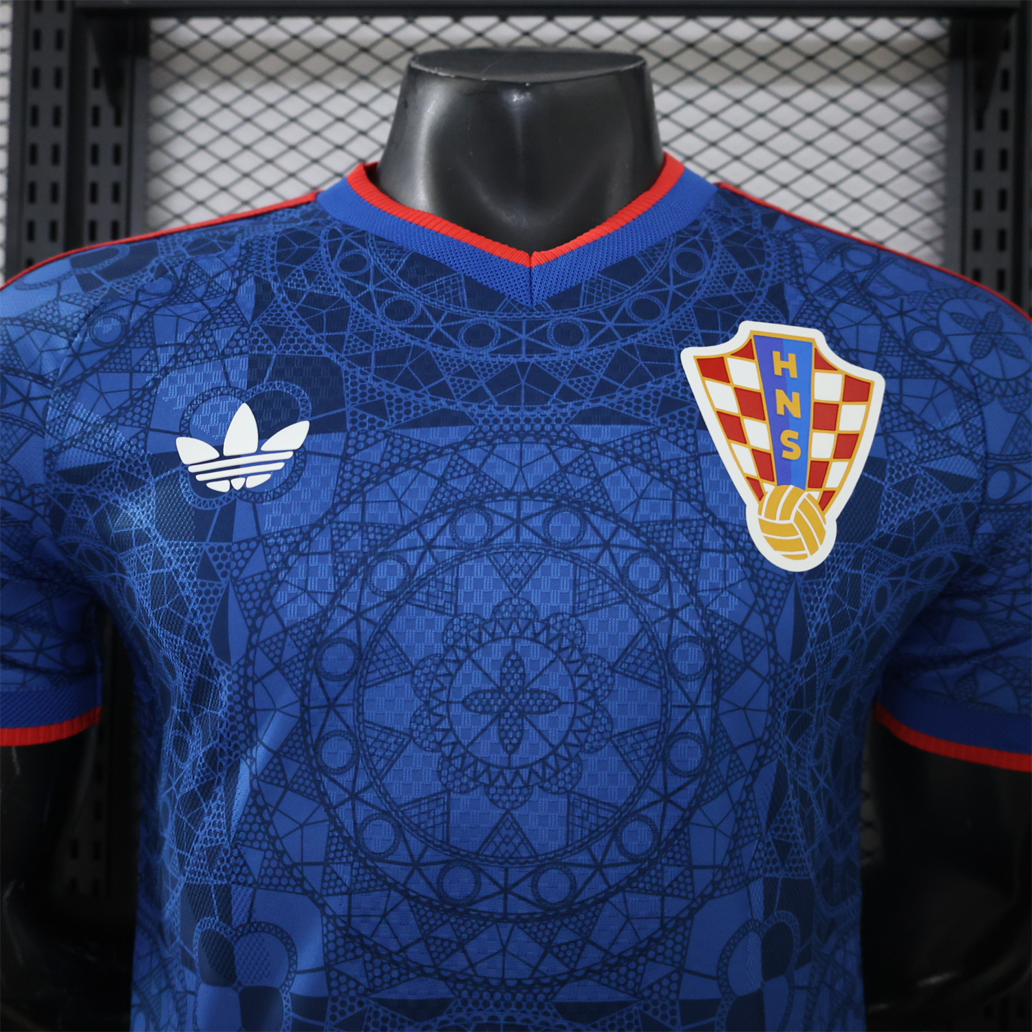 Croatia 2027 Away Blue Jersey - Player Version - UnitedFutballJersey