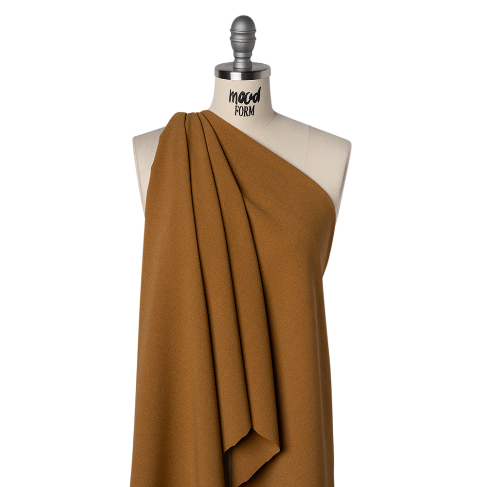 Stretch Polyester Crepe - Caramel - Designer Deadstock - Joann Fabrics