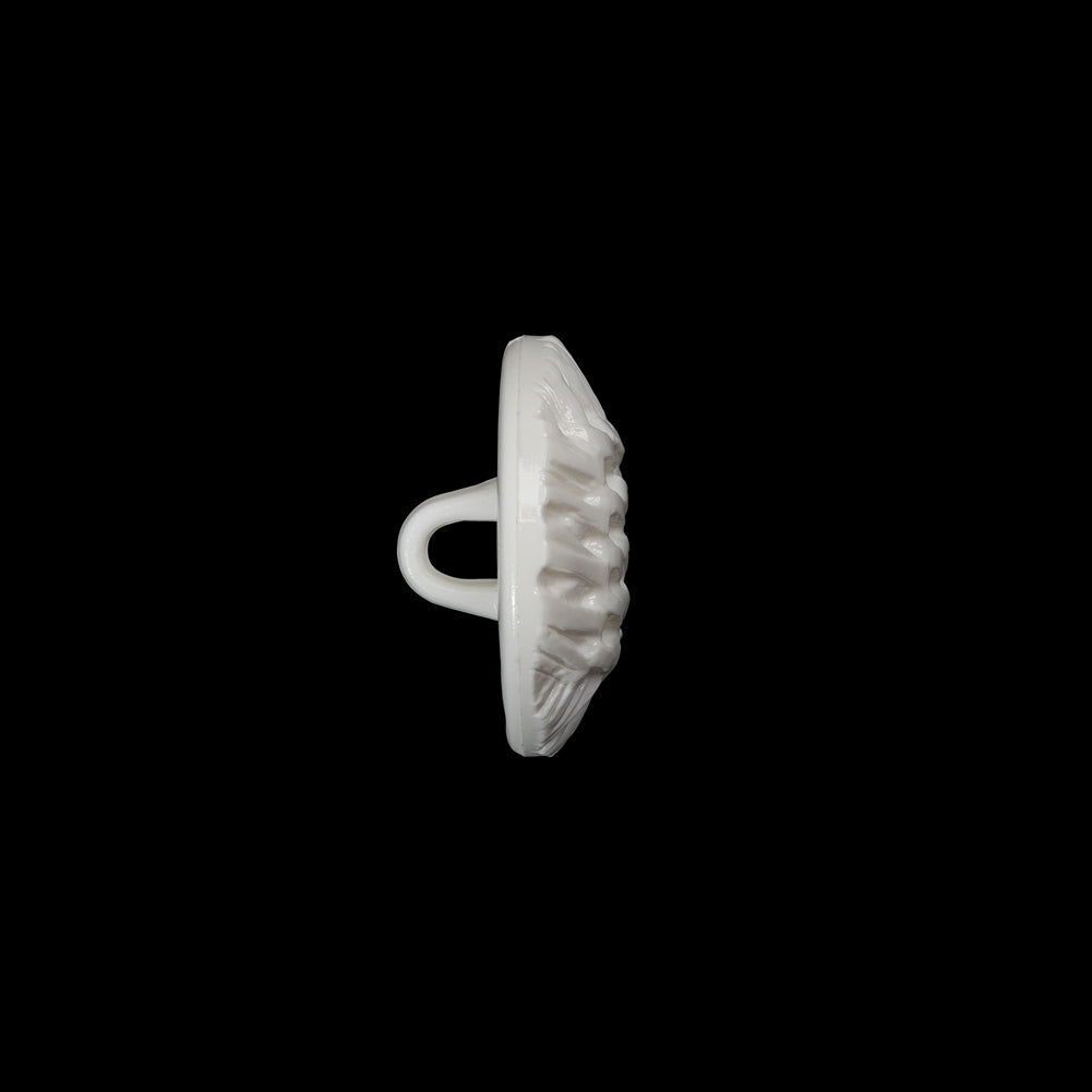 Plastic Shank Back Button - 24L/15mm - White Woven Lattice - Joann Fabrics