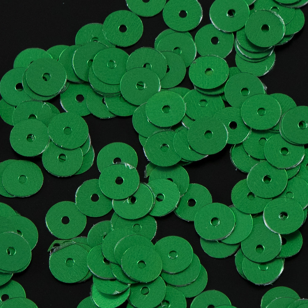 Bag of Emerald Dull-Bright Loose Sequins - 6mm - Joann Fabrics