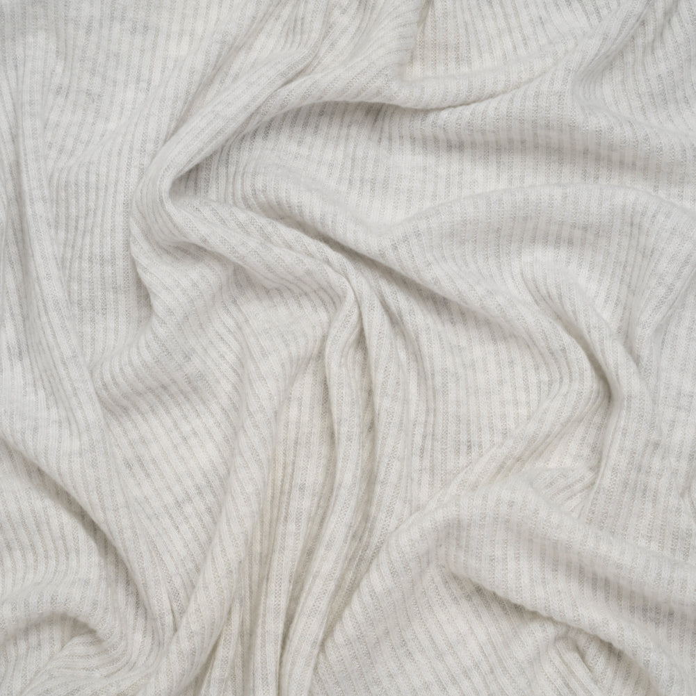 Brushed Cozy Polyester 2x2 Rib Knit - Ash Gray - Deadstock - Joann Fabrics