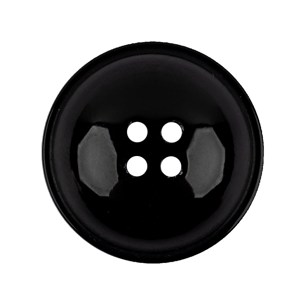 Italian Black Dome Shaped Dimensional 4-Hole Button - 44L/28mm - Joann Fabrics