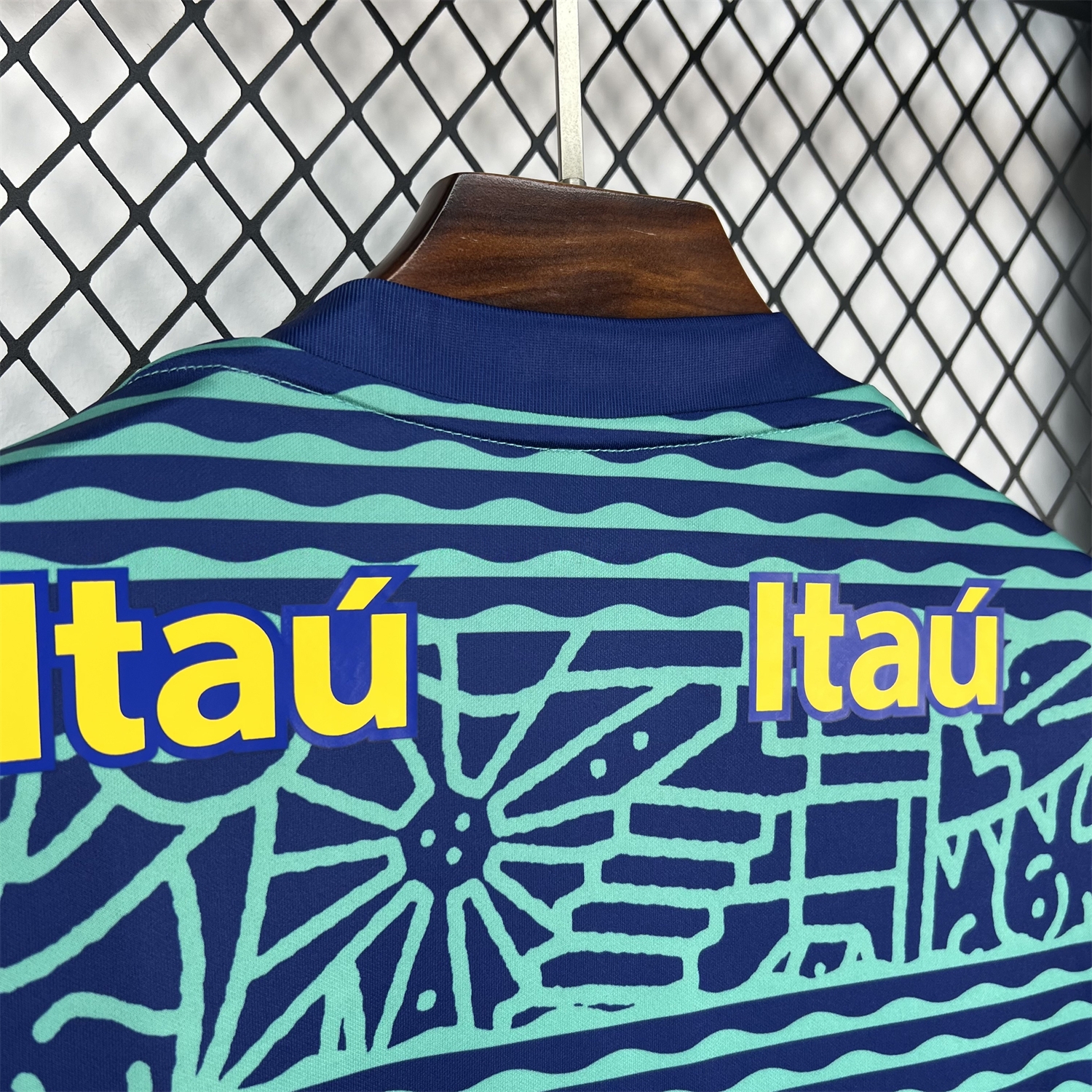 Retro Brazil 2024 Blue Pre-Match Training Jersey - Fans Version - UnitedFutballJersey