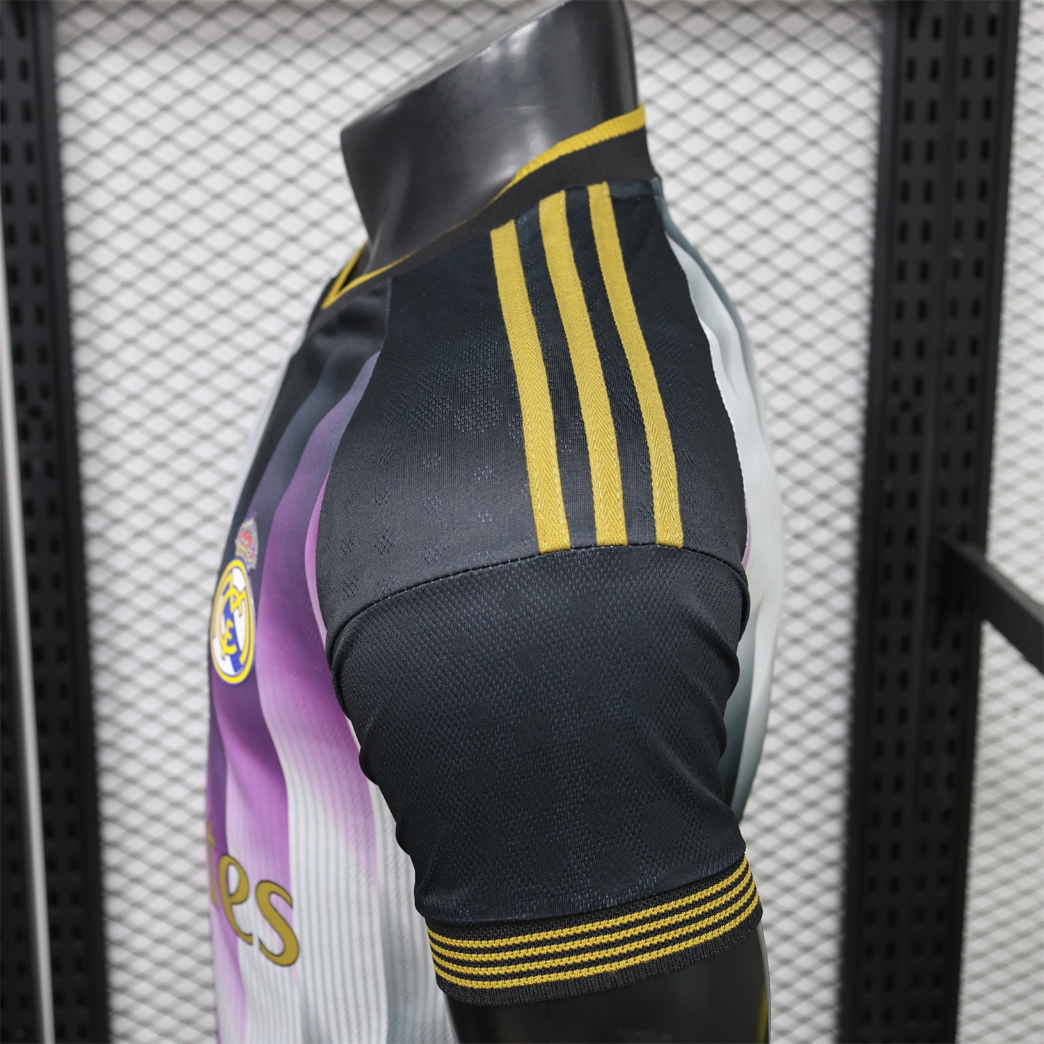 Real Madrid 26-27 Black White Gradient Purple Special Jersey - Player Version - UnitedFutballJersey