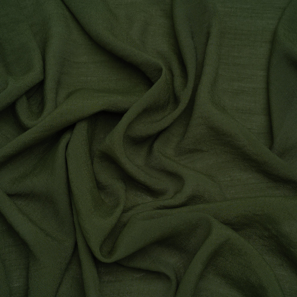 Textured Polyester and Rayon Gauzy Woven - Hunter Green - Designer Deadstock - Joann Fabrics