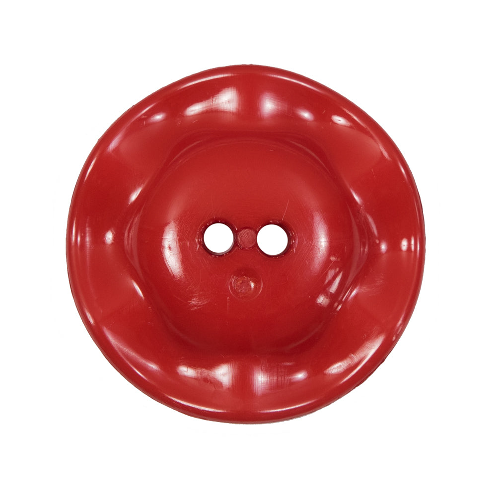 Italian Red Wavy Plastic 2-Hole - 44L/28mm - Joann Fabrics