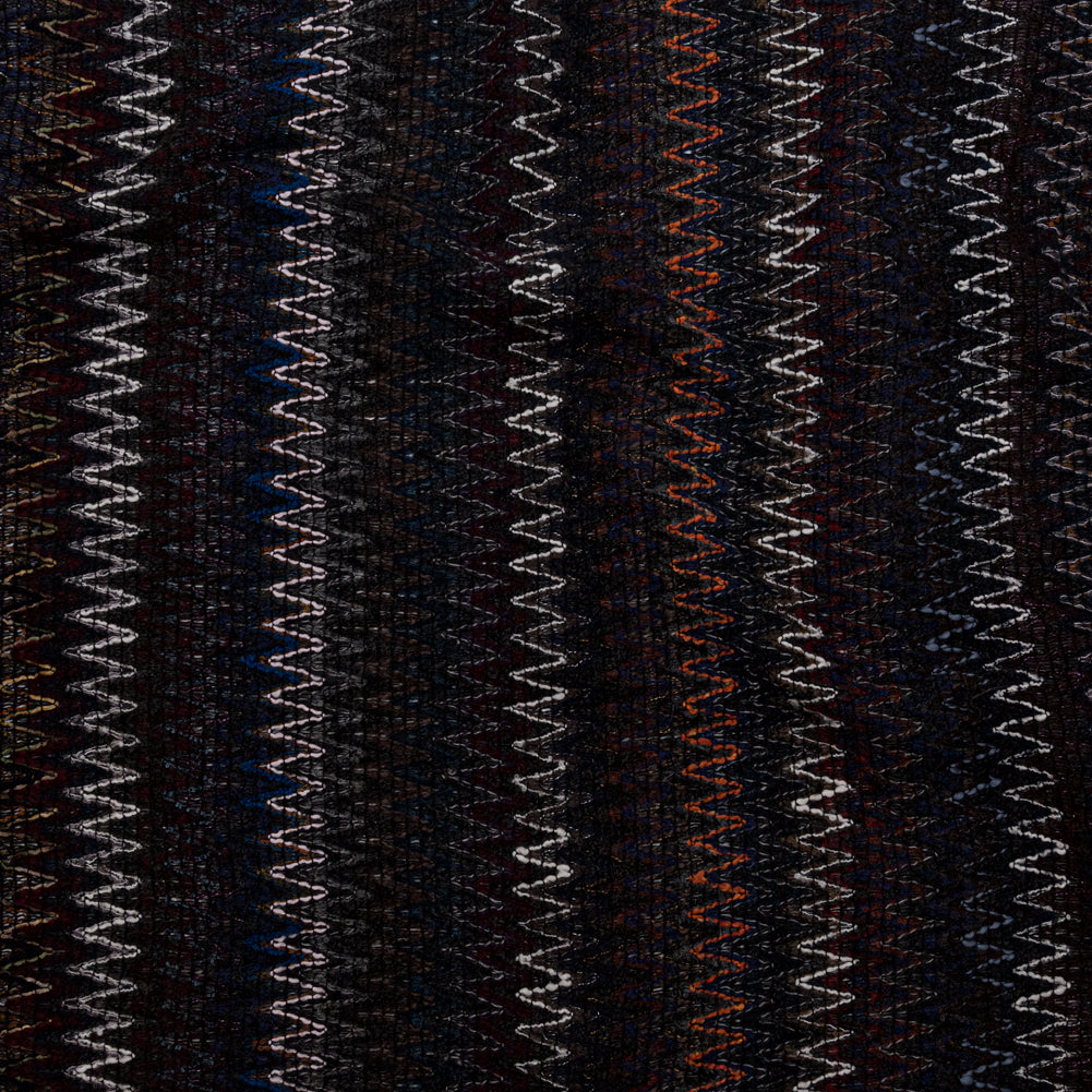 Italian Winter Tones Zig-Zag Novelty Wool Knit - Joann Fabrics