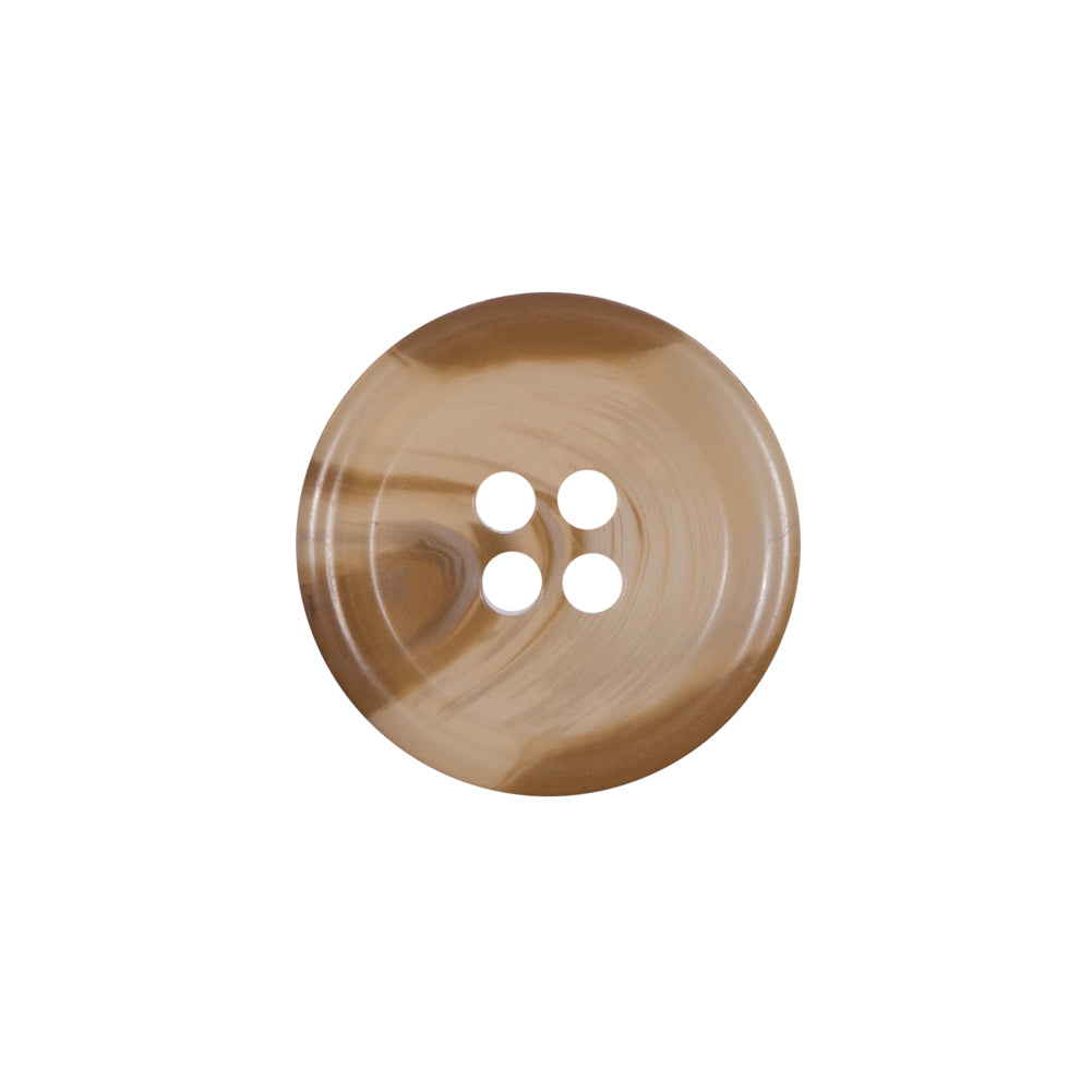 Beige and Brown Plastic 4-Hole Button - 32L/20mm - Joann Fabrics