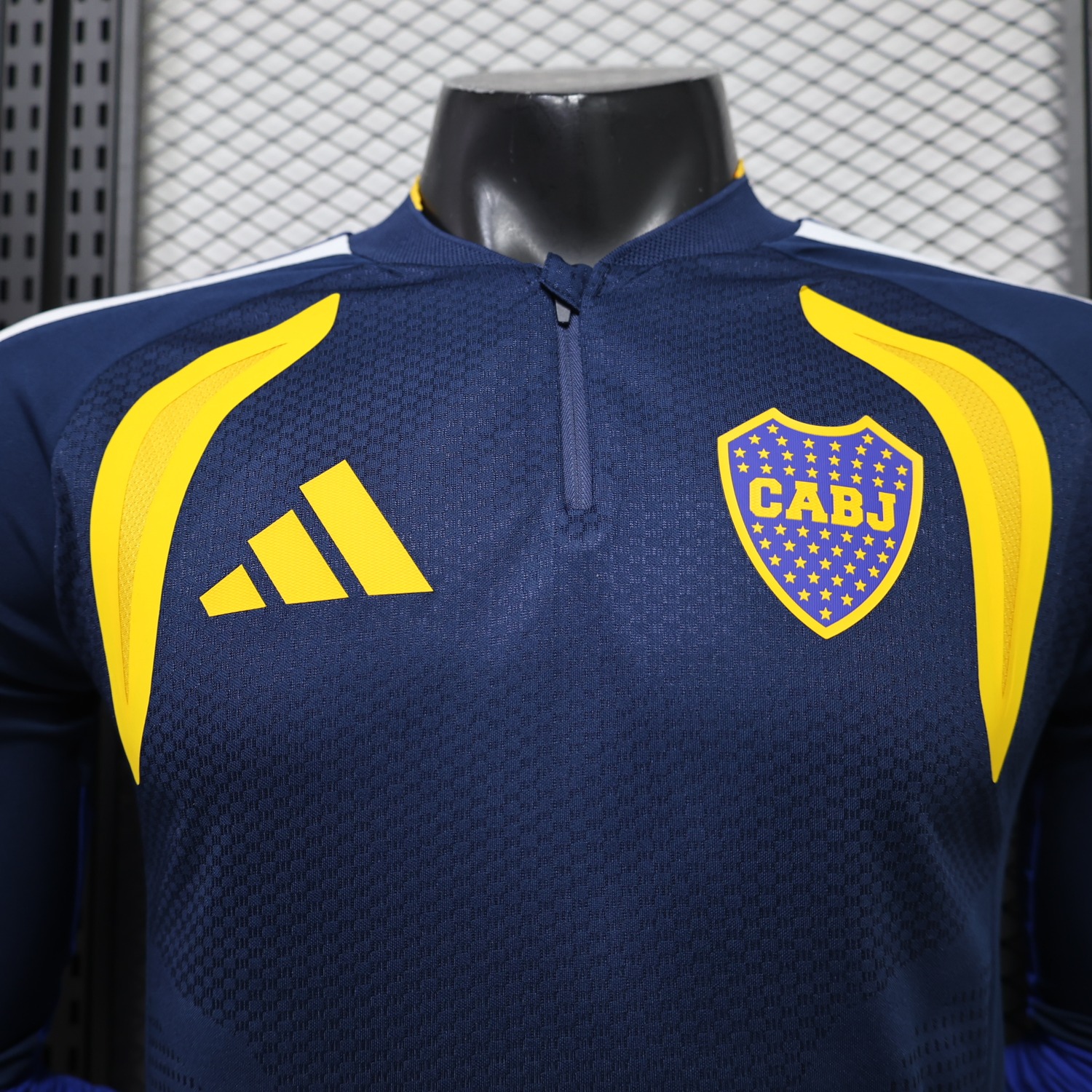 Boca Juniors 26-27 Navy Blue Long Sleeves Training Jersey - Player Version - UnitedFutballJersey