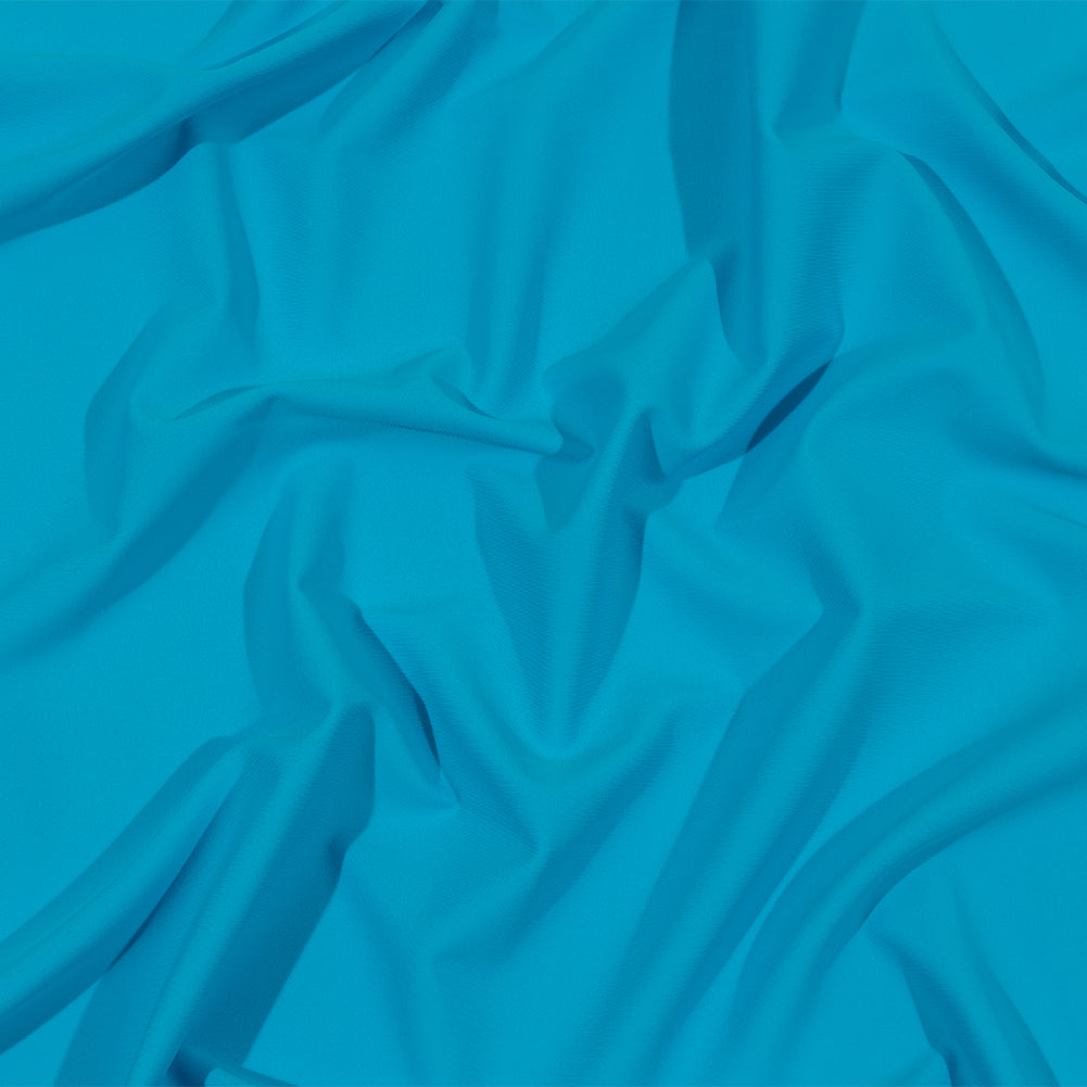 Recycled Swimwear Tricot, UV Protective - Cyan Blue - Santorini Plus Collection - Joann Fabrics