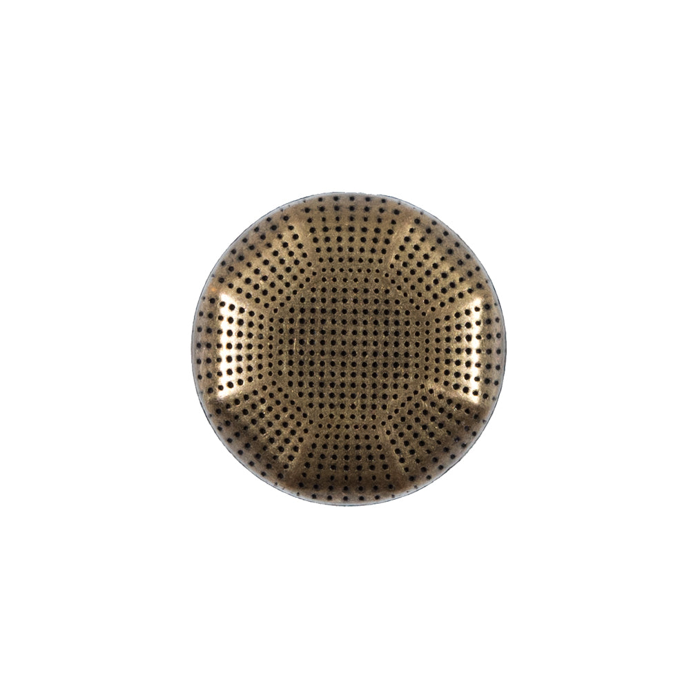 Italian Gold Perforated Metal Button - 32L/20mm - Joann Fabrics