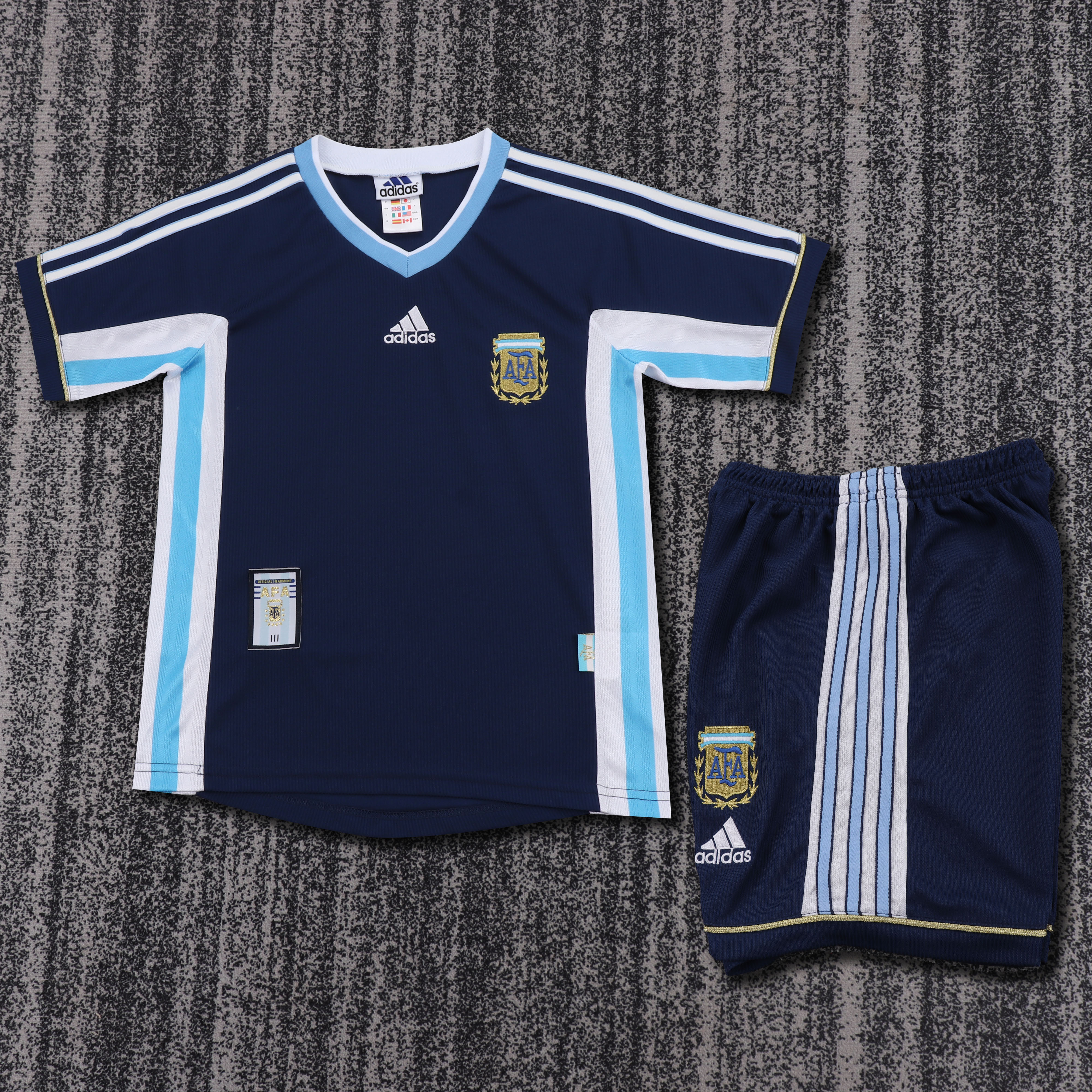 1998 Retro Argentina National Team Away Jersey 1:1 Thai Quality Kids Size