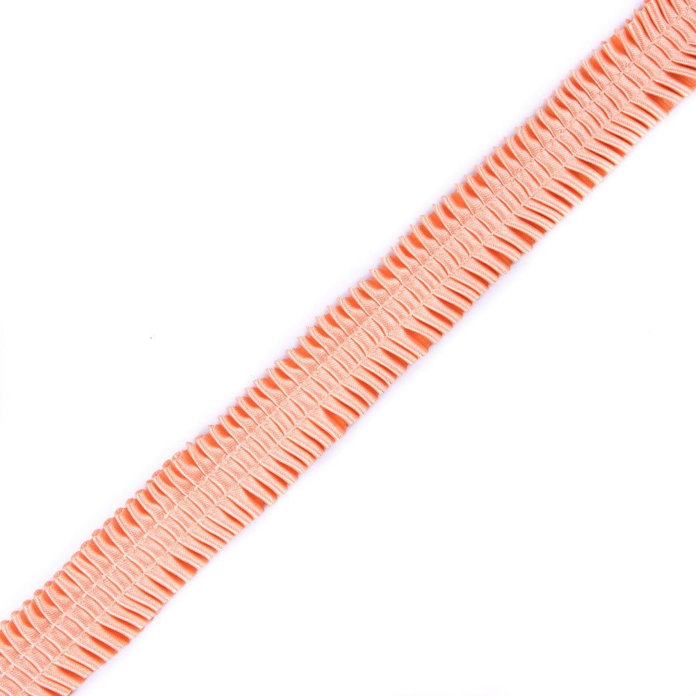 Italian Peach Deep Knife Pleated Trimming - 1