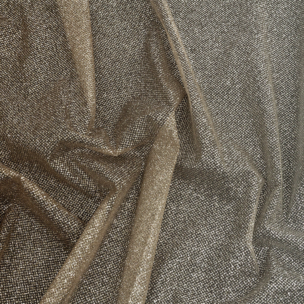 Ombre Tulle with Metallic Platinum Glitter - Light Copper and White - Starlet Collection - Joann Fabrics