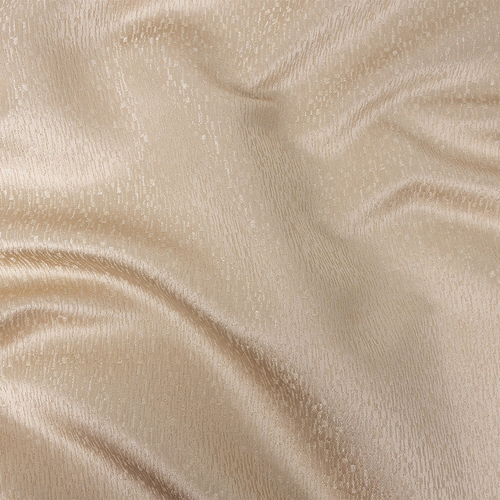 Polyester Jacquard - Champagne Raindrop Streaks - British Imported - Joann Fabrics