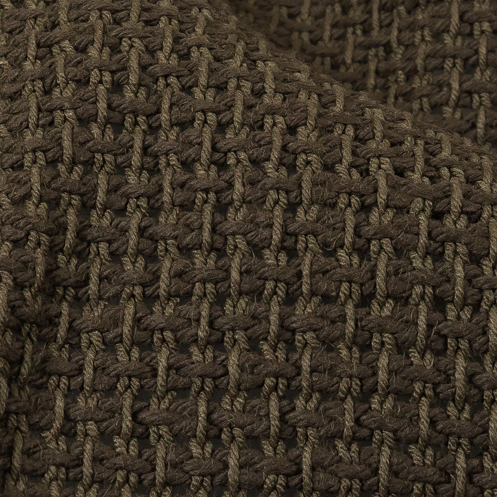 Teak and Turtle Green Net-Like Cotton and Polyester Novelty Woven - Joann Fabrics