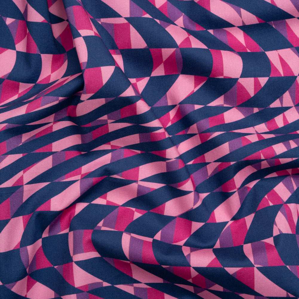 Mood Exclusive Pink Picnic Pantomime Stretch Cotton Poplin - Joann Fabrics