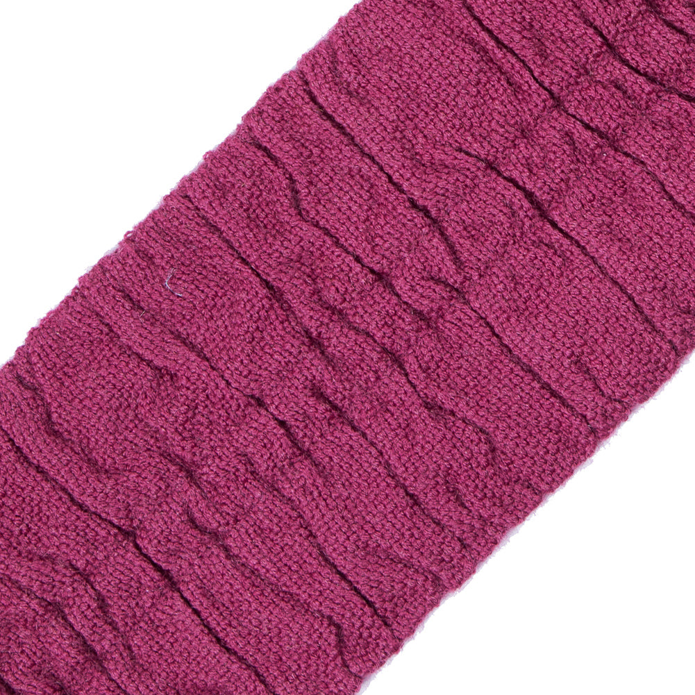 Italian Wine Ruched Stretch Wool Trimming - 2.375