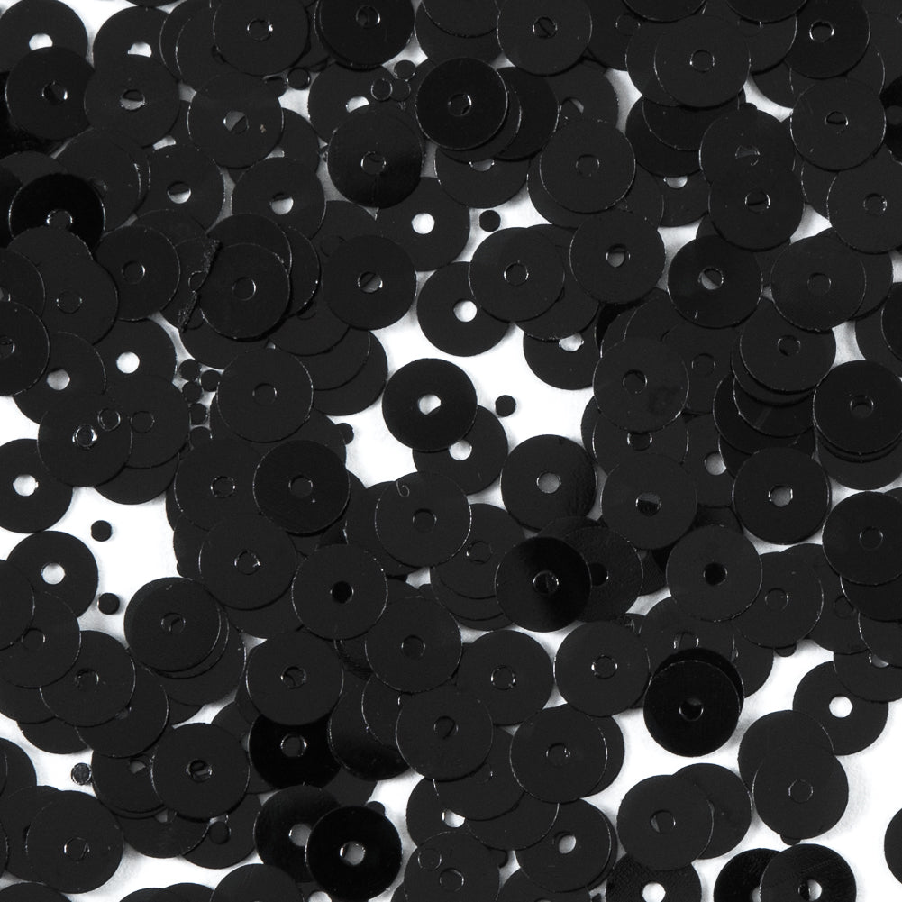 Bag of Black Transparent Bright Loose Sequins - 5mm - Joann Fabrics