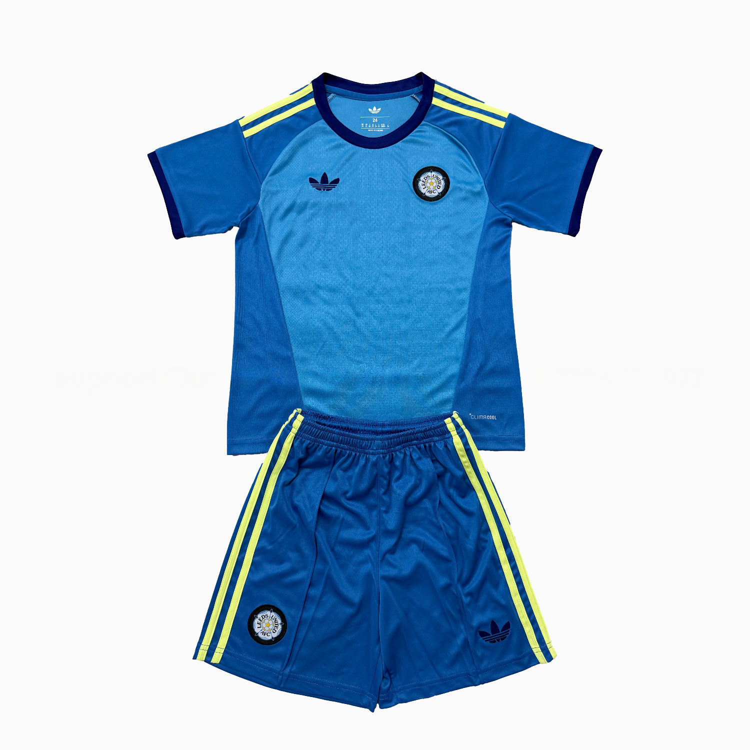 Leeds United 26-27 Blue Goalkeeper Kids Kit - UnitedFutballJersey