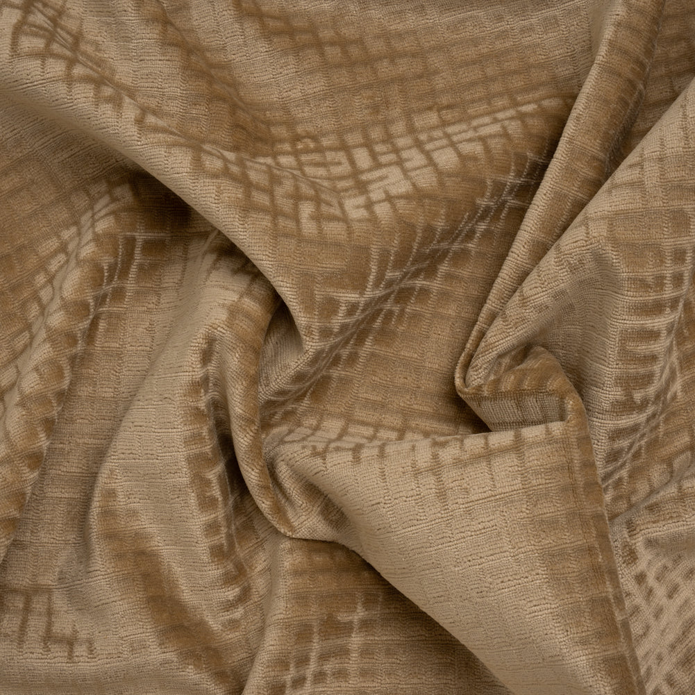 Polyester Upholstery Chenille - Fawn Grid Texture - Carolina Collection - Joann Fabrics