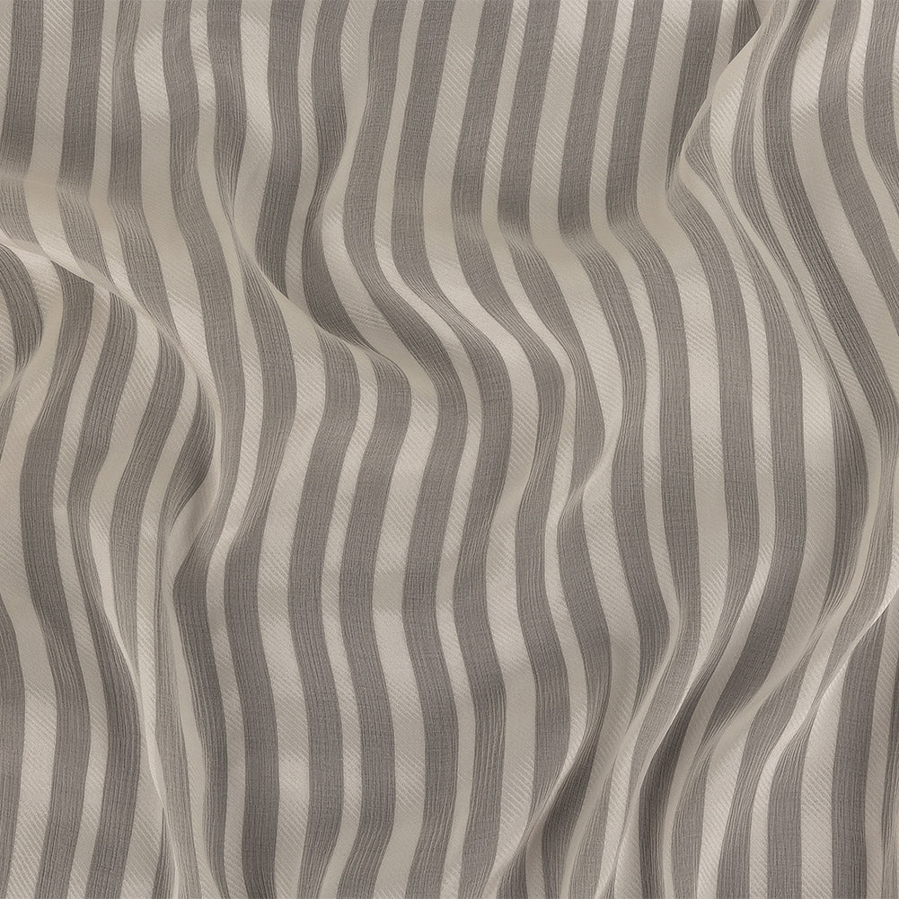 Famous Australian Designer Papyrus Crinkled Silk Chiffon with Twill Stripes - Joann Fabrics