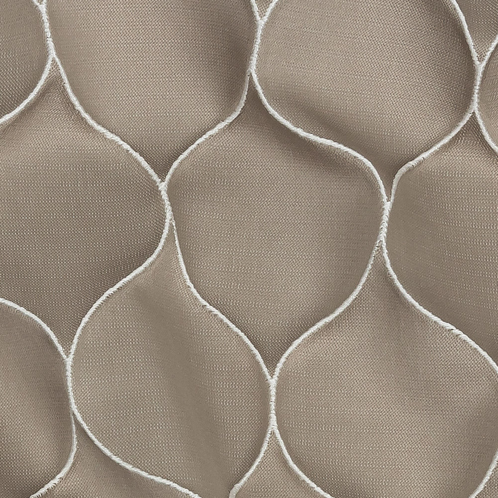 Satin-Faced Drapery Jacquard - Taupe Ogees - British Imported - Joann Fabrics