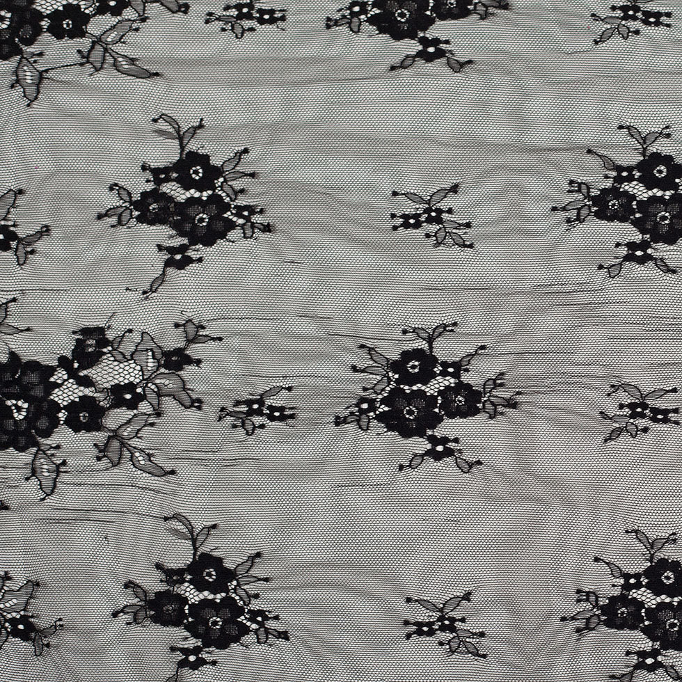Black Nylon Floral Lace Fabric - Joann Fabrics