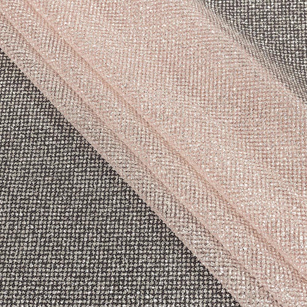 Tulle with Metallic Platinum Glitter - Dusty Rose - Platina Collection - Joann Fabrics
