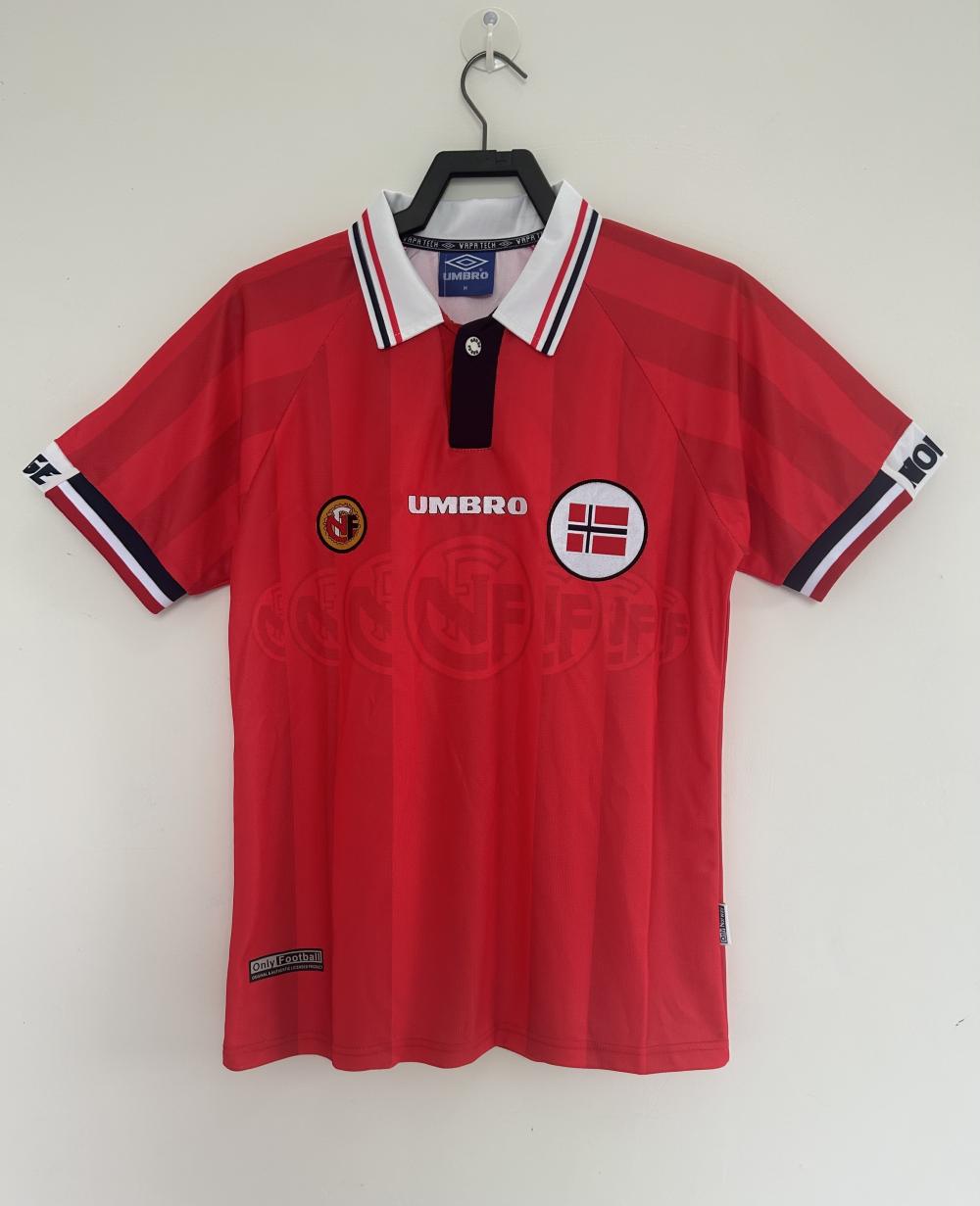 1998-1999 Retro Norway National Team Home Football Shirt 1:1 Thai Quality