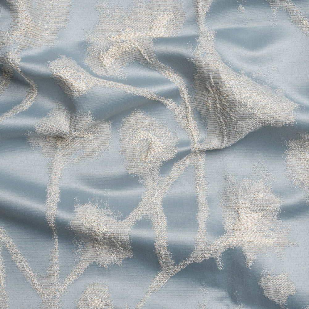 Metallic Drapery Jacquard - Dove Blurred Branches - British Imported - Joann Fabrics