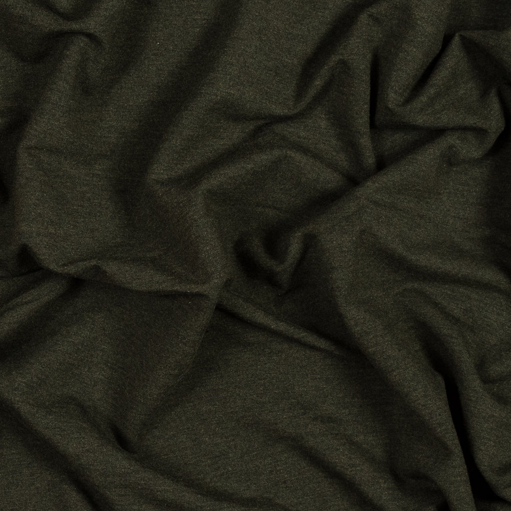 Bamboo and Cotton Stretch Knit Fleece - Heather Forest - Jessamyn Collection - Joann Fabrics