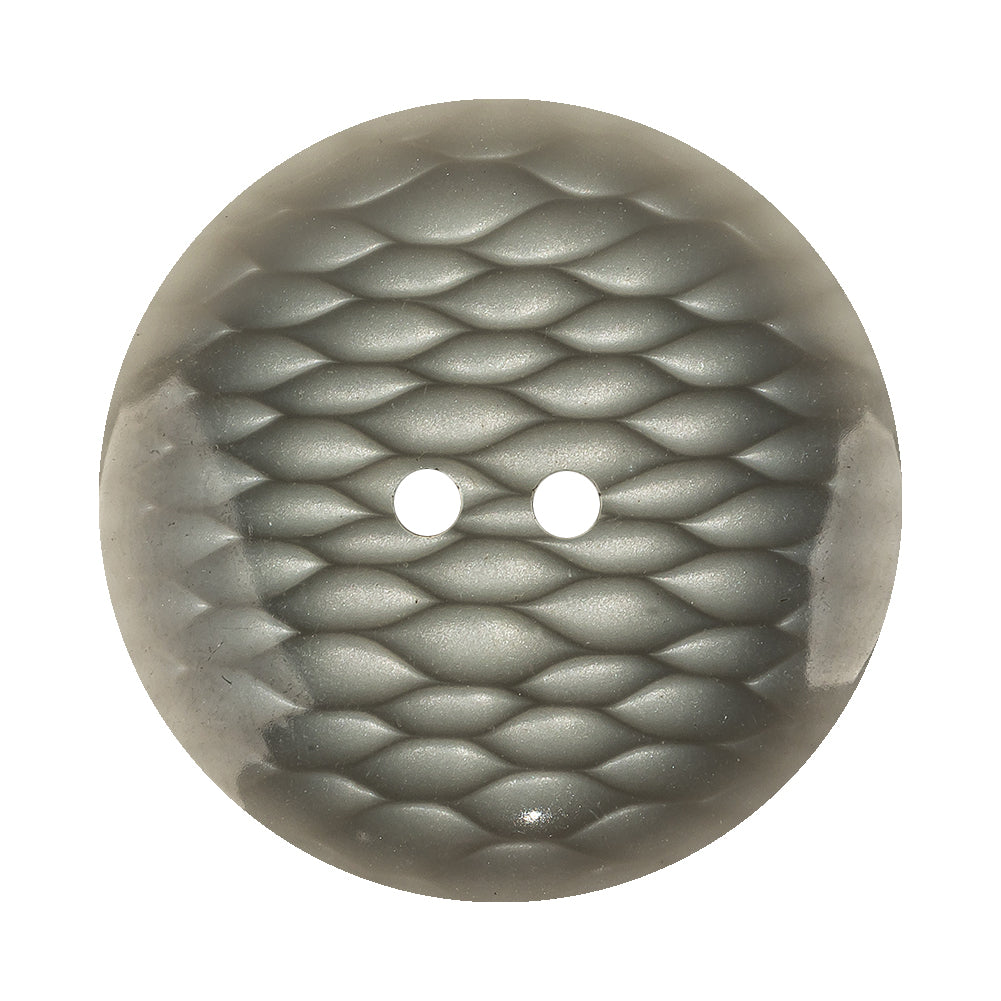 Plastic 2-Hole Button - 54L/34mm - Gray and White Fish Scales - Joann Fabrics