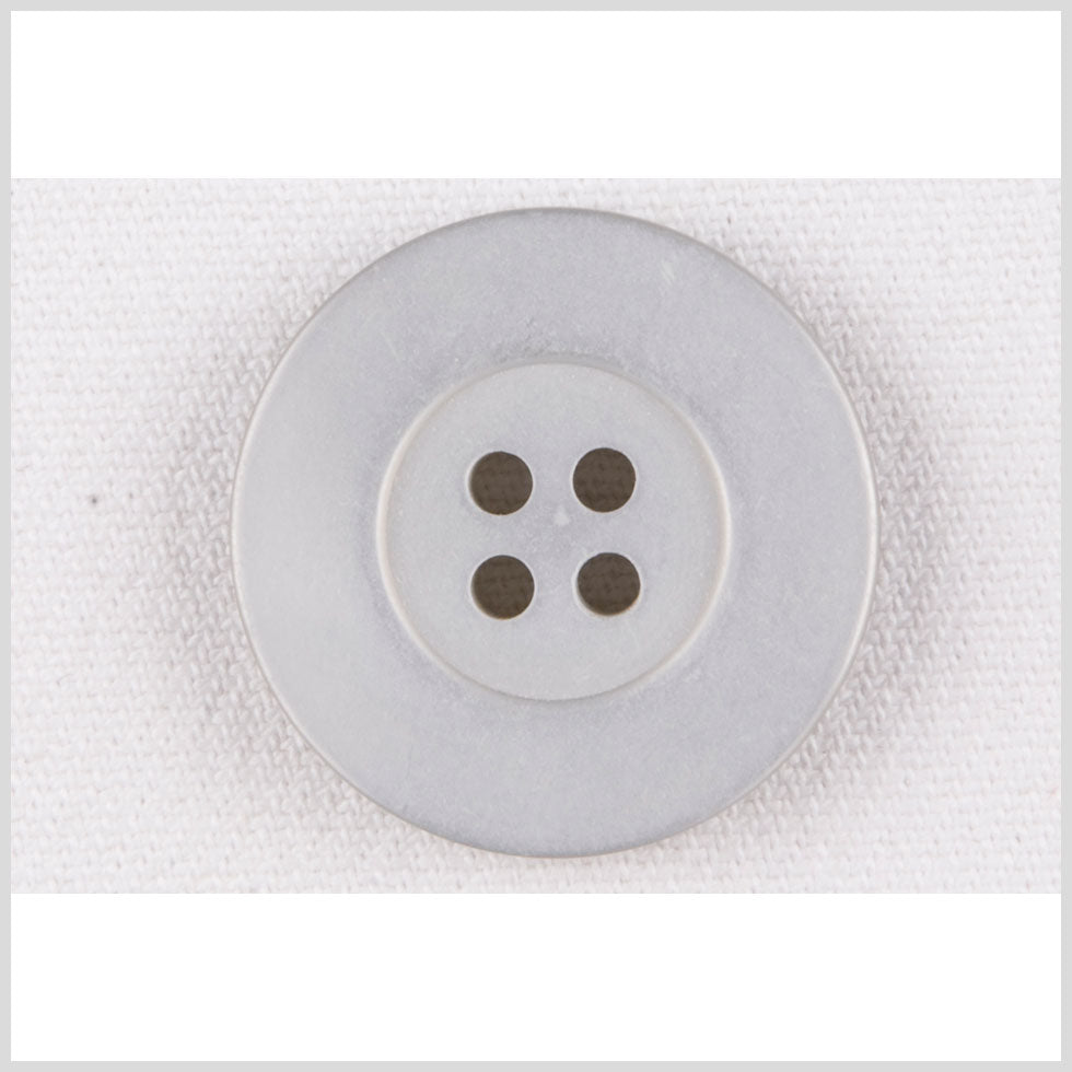 Plastic 4-Hole Button - 44L/28mm - Pale Gray Flat Rim - Joann Fabrics
