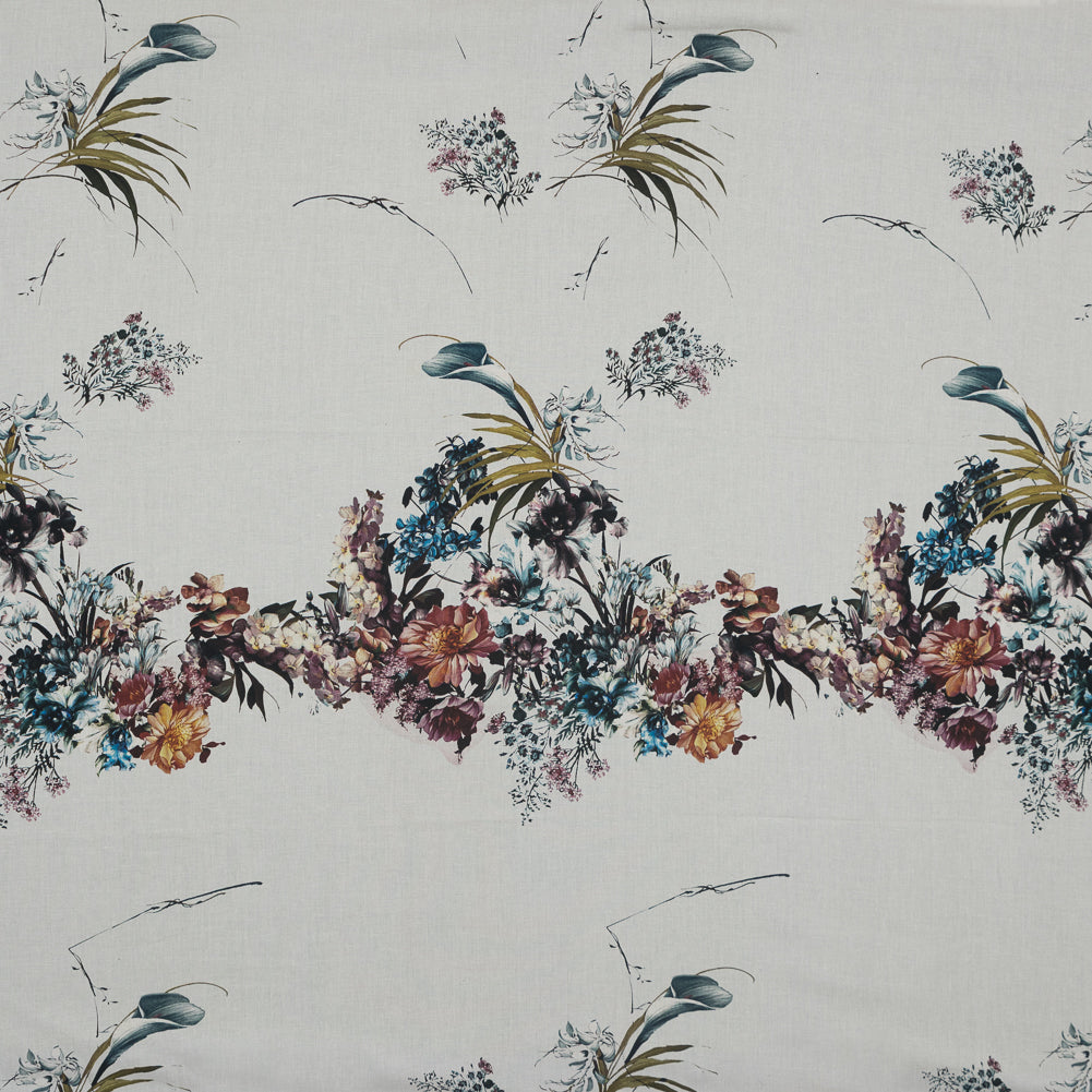Cotton Voile Panel - Floral Band - Hera's Offering Print - Mood Exclusive Gaia Collection - Joann Fabrics