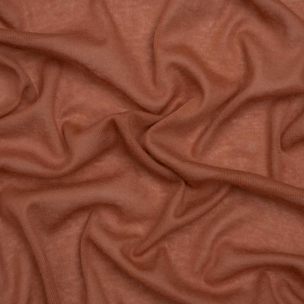 Lightweight Cotton Interlock Knit - Dusty Orange - Designer Deadstock - Joann Fabrics