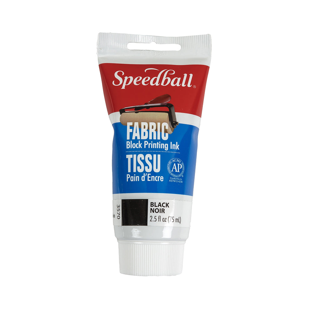 Speedball Black Fabric Block Printing Ink - 2.5 fl oz - Joann Fabrics