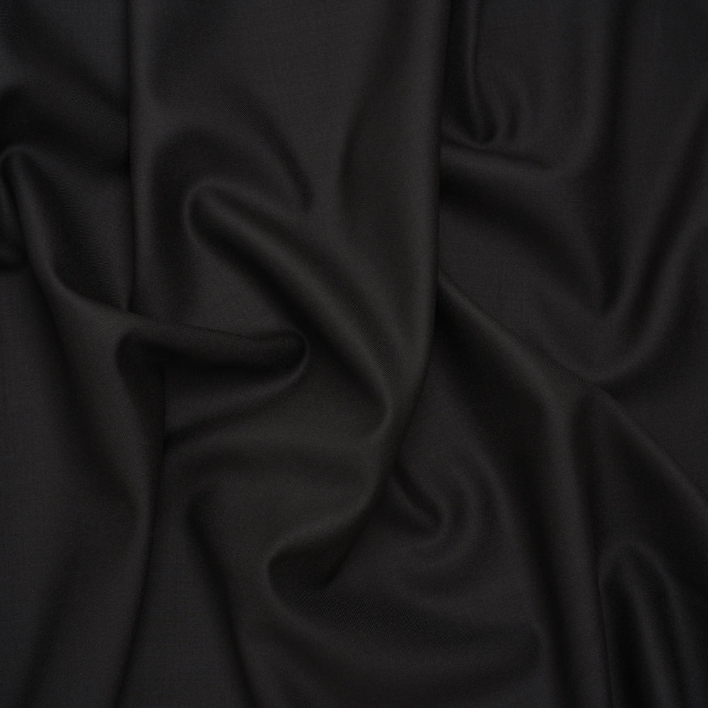 Super 120 Virgin Wool Suiting Made in Italy - Black - Joann Fabrics