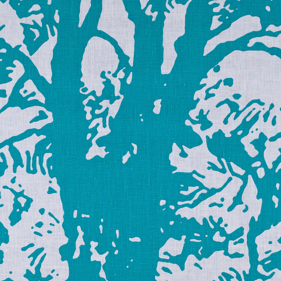 Aqua Print Modern Linen - Joann Fabrics